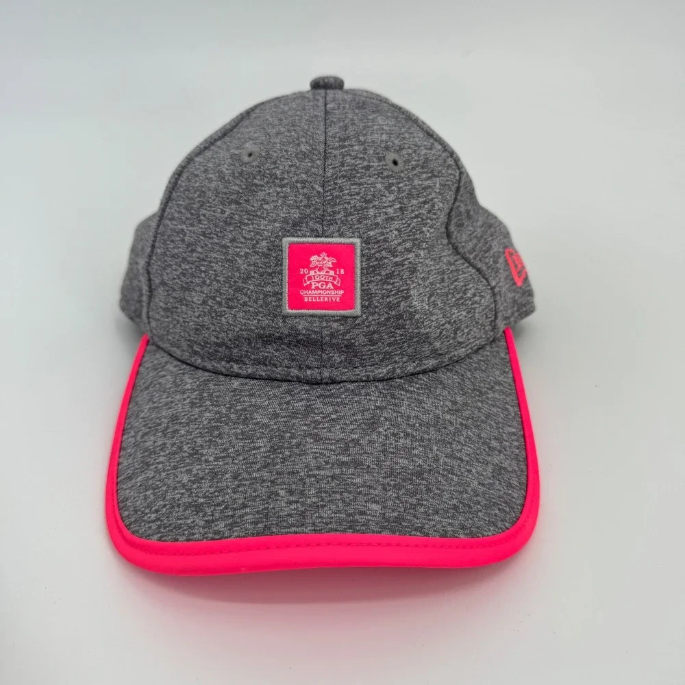 100th PGA Championship Bellerive Golf Women Hat New Era Grey Pink Adjustable
